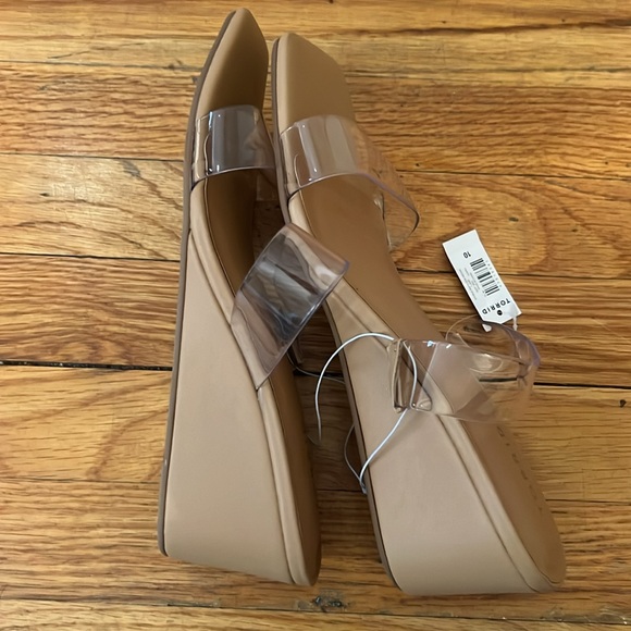 NWT TORRID THIN DOUBLE BAND WEDGE SANDAL WW - Picture 7 of 9
